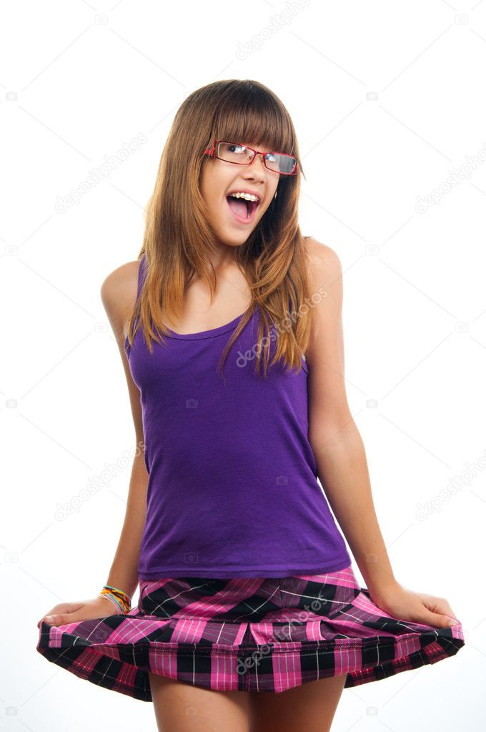 Teen Girl In Skirt Pic