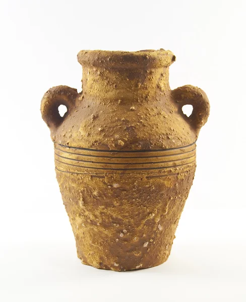 Πολύ παλαιό vase που ήταν εδώ και πολύ καιρό χρησιμοποιείται για την αποθήκευση, βούτυρο και μέλι — Φωτογραφία Αρχείου