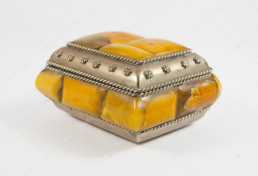 Small yellow jewelry box