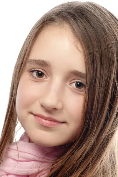 Retrato da bela menina adolescente — Fotografia de Stock