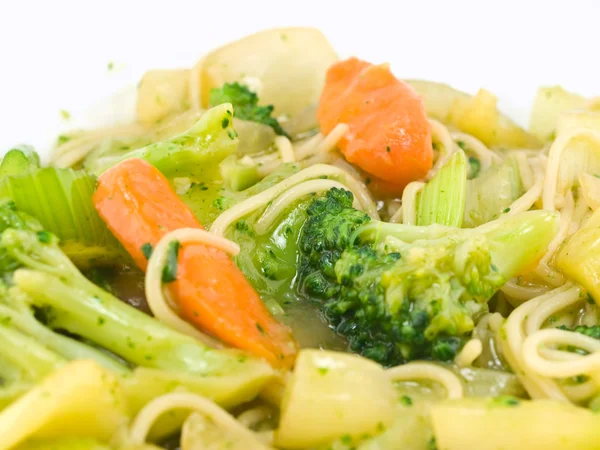 stock image Stir Fried Vegetables and Noodles in a Light Sauce