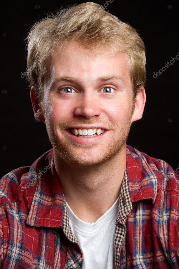Smiling Blond Man Stock Photo by ©keeweeboy 7608105