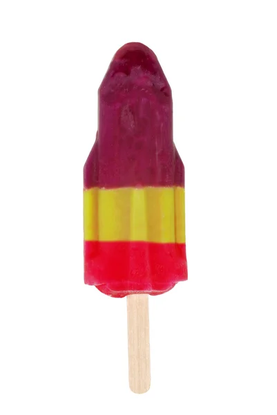 Isolated three flavoured popsicle — Stock Photo, Image