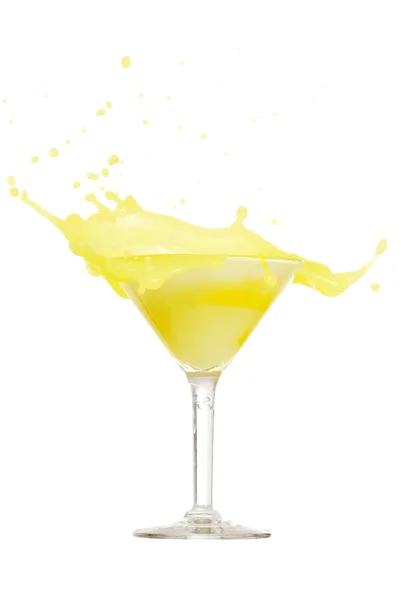 Salpicos de martini de limão — Fotografia de Stock