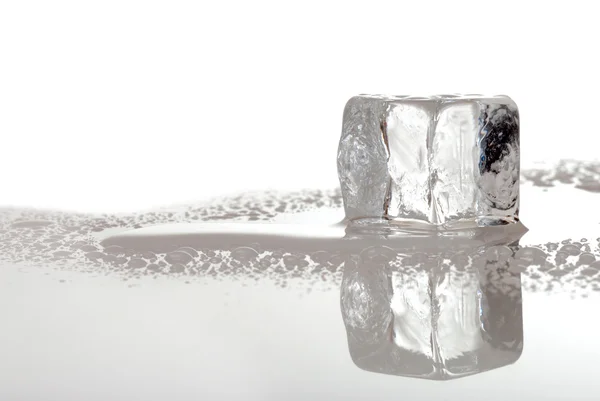 Таяние кубика льда — стоковое фото