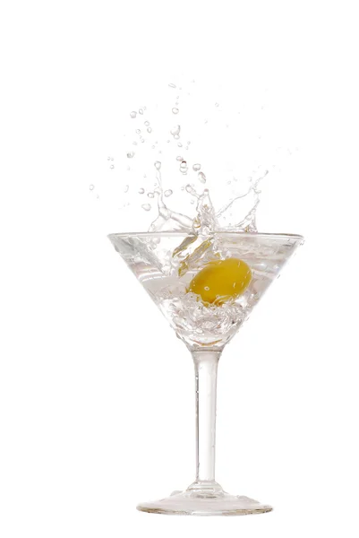 Klassischer Martini-Splash — Stockfoto