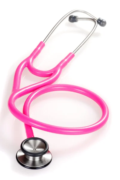 Stetoskop różowy — Zdjęcie stockowe