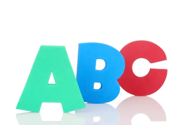 Цветные буквы Abc — стоковое фото