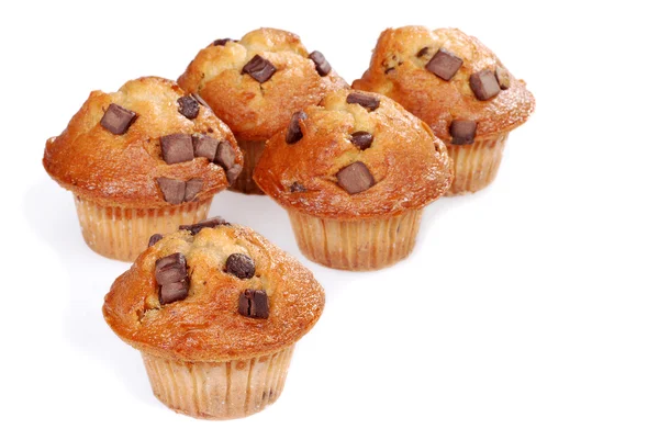 Banana chocolate muffins — Stock Photo, Image