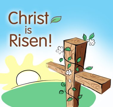 Christ is risen clipart