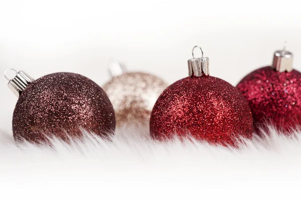 Glittery Christmas Ornaments — Stock Photo, Image