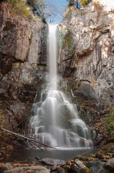 stock image The beautiful waterfall in forest