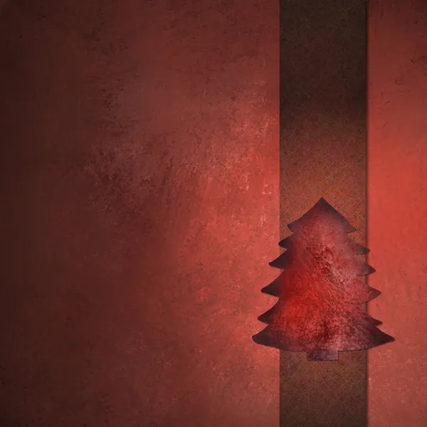 Red Christmas Tree Background — Stock Photo, Image