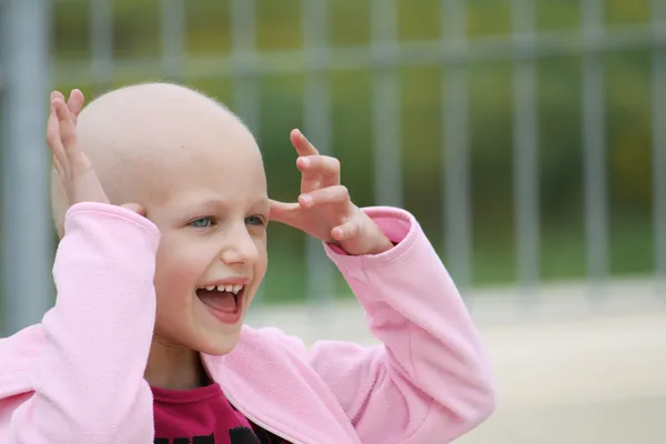 Criança com câncer Imagens Royalty-Free