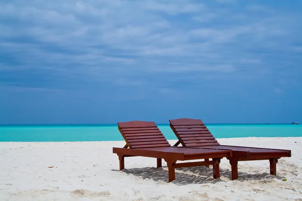 Chairs on the beach — Stock Photo, Image