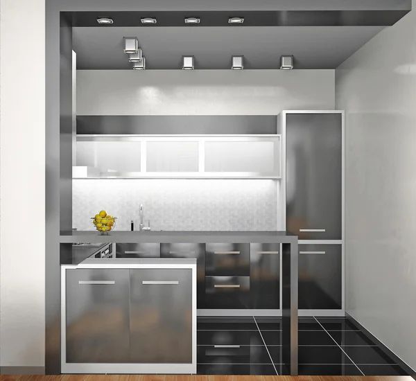 Interior da cozinha moderna — Fotografia de Stock