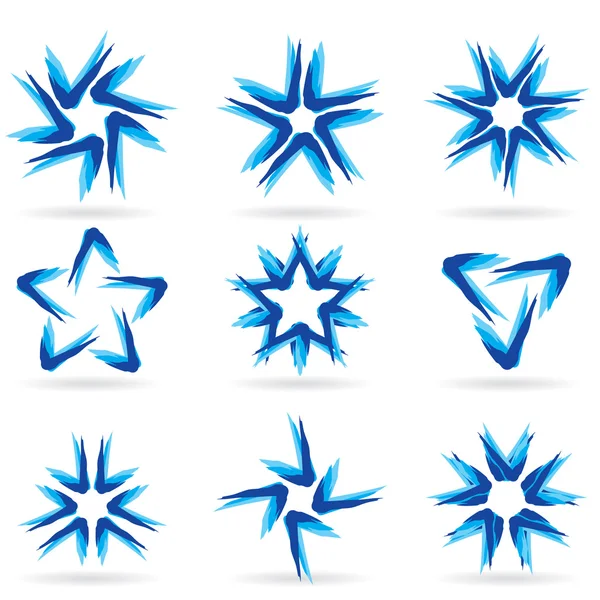 Av olika stjärnor ikoner — Stock vektor