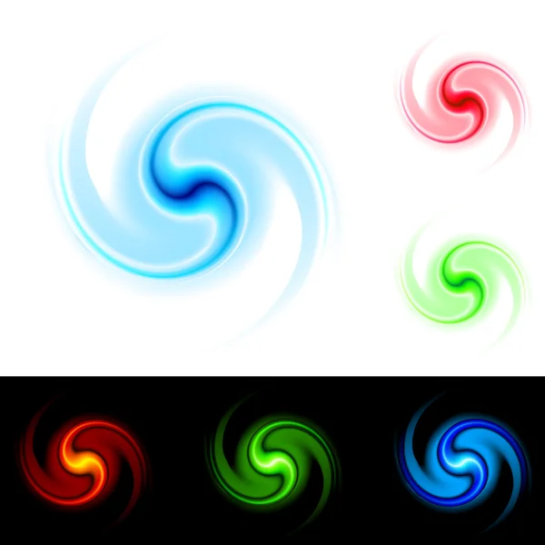 Different colors vortex — Stock Vector