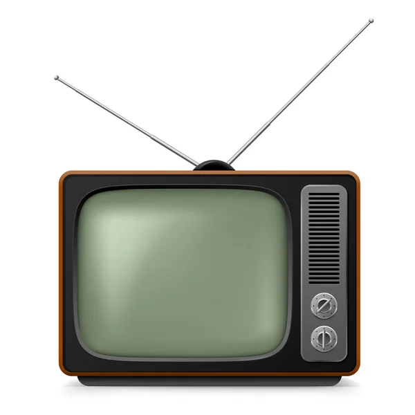 Realistic vintage TV. — Stock Vector