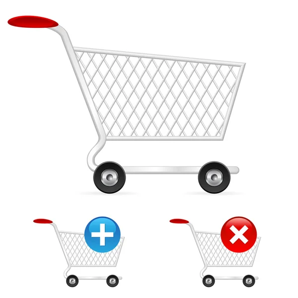 Empty shopping cart — Stock Vector