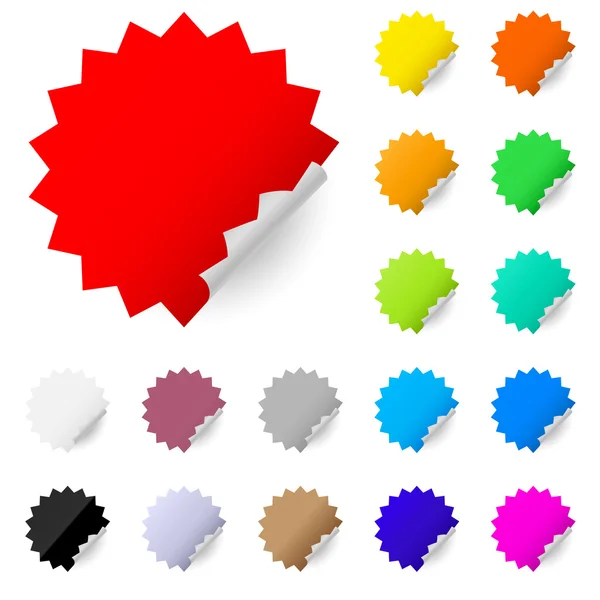 Abstracte kleurrijke etiketten — Stockvector