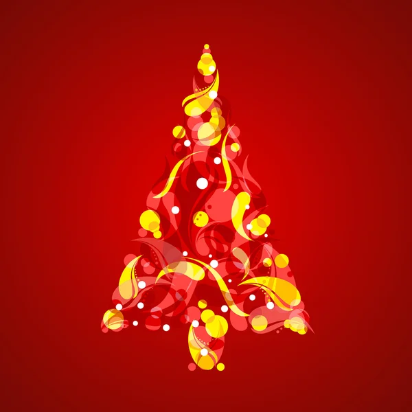 Abstraktní vánoční strom — Stockový vektor