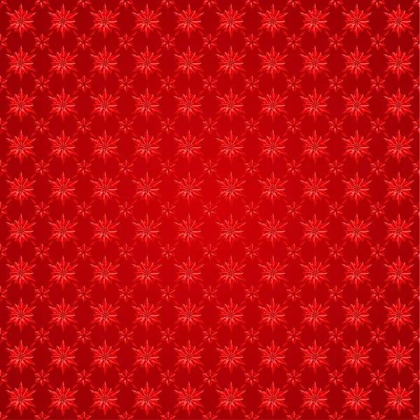 红色背景的雪花 — 图库矢量图片
