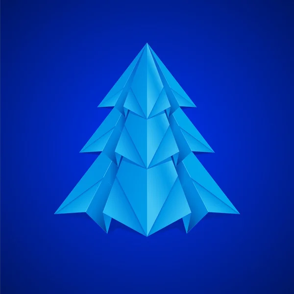 Árvore de Natal papel —  Vetores de Stock