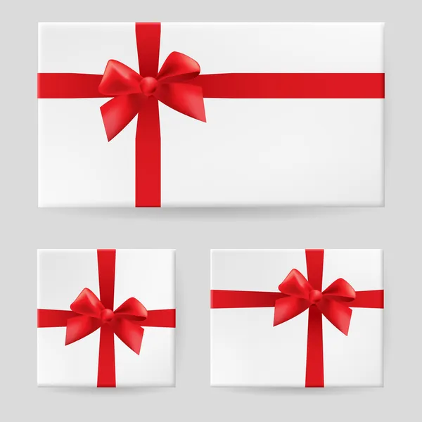 Arc cadeau rouge — Image vectorielle