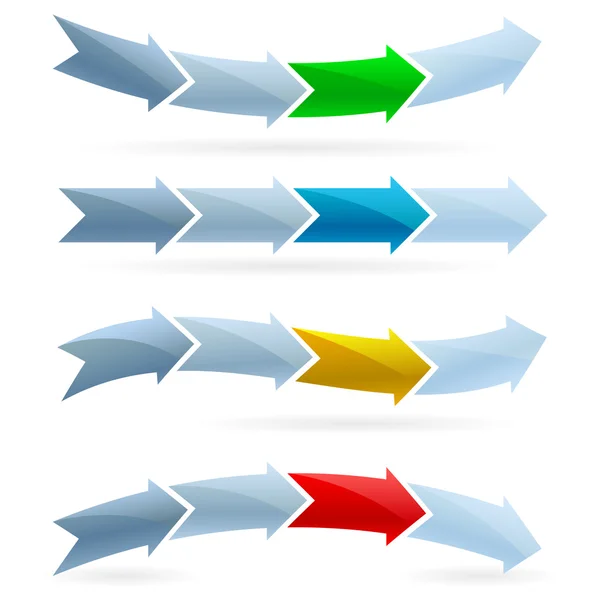 Arrows. Competition concept — Stock Vector