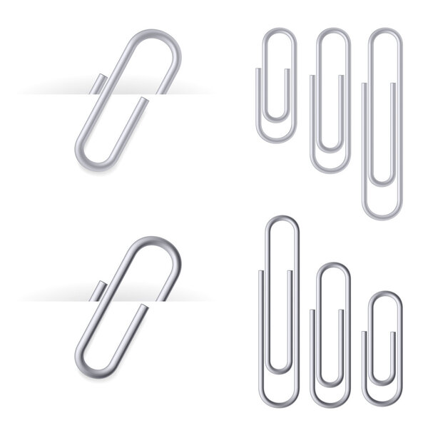 Set of realistic clips