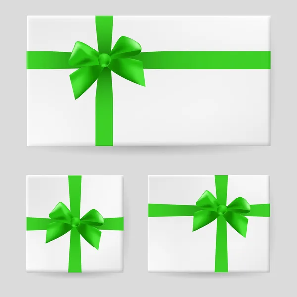 Arco regalo verde — Vettoriale Stock