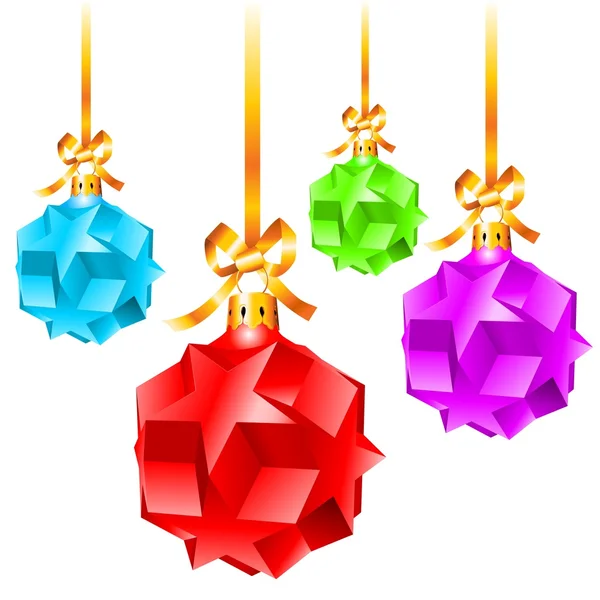 Decoraciones de Navidad coloridas abstractas — Vector de stock