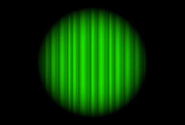 Scène avec rideau vert et grand spot lumineux — Image vectorielle