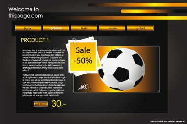 Web site design template 3 clipart