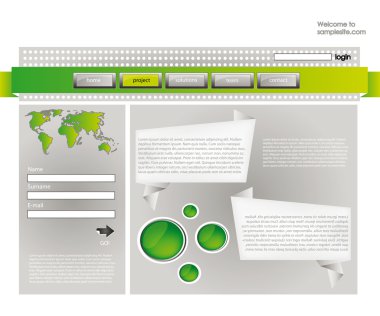 Web site design template 38 clipart