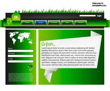 Web site design template 37 clipart