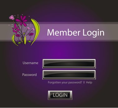 Login vector background 1 clipart