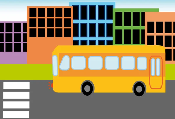 stock vector school bus