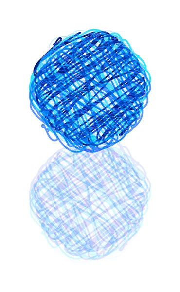 Boule de gribouillage — Image vectorielle