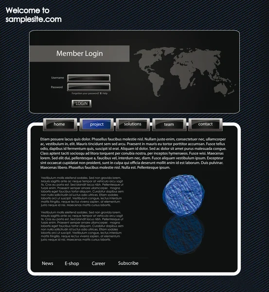 웹 사이트 디자인 템플릿 54 — 스톡 벡터