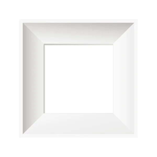 Cadre photo vectoriel blanc — Image vectorielle