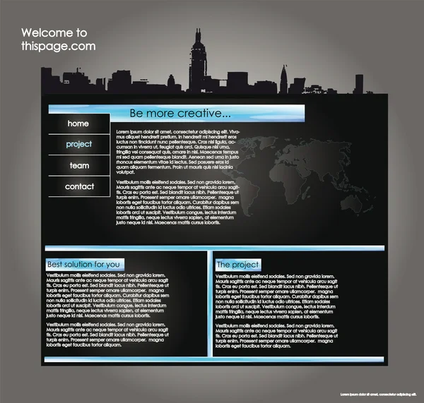 Modello di design del sito web 7 — Vettoriale Stock