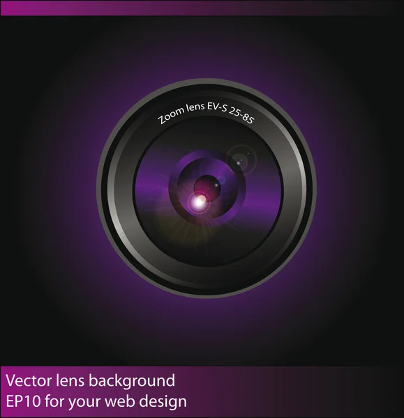 Vector camera lens achtergrond — Stockvector