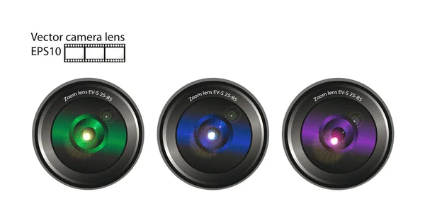 stock vector Vector camera lens
