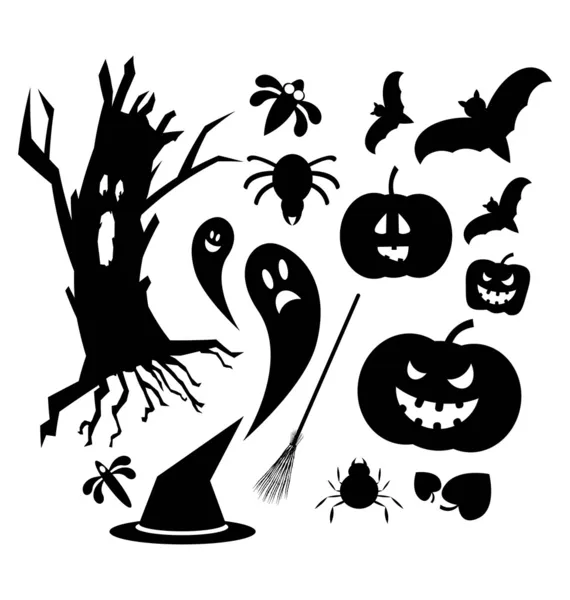 Halloween-Ikonen — Stockvektor