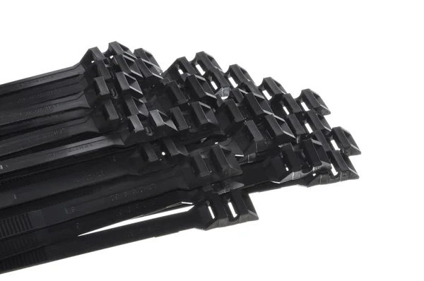 黒いケーブル ネクタイ — ストック写真