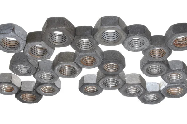 Steel nuts — Stock Photo, Image