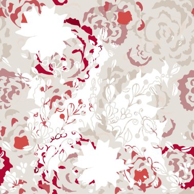 Seamless background with roses clipart