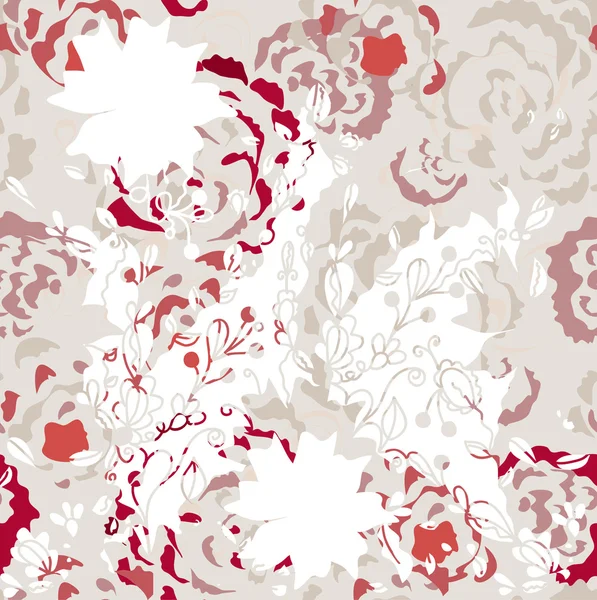 Fond sans couture avec des roses — Image vectorielle